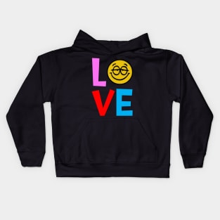 Love smiley face emoji women’s be happy style Kids Hoodie